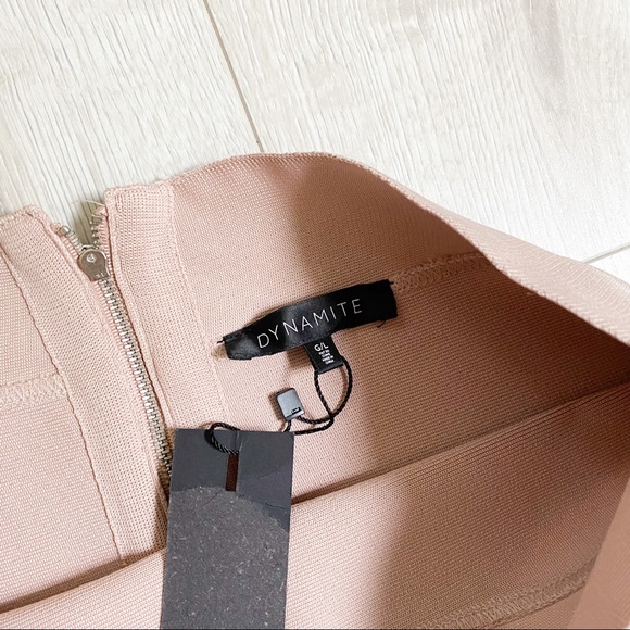 NWT Blush Bandage Skirt & Bandeau Set - Picture 2 of 5